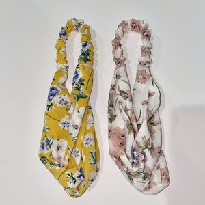 Two cute floral headbands for spring and summer